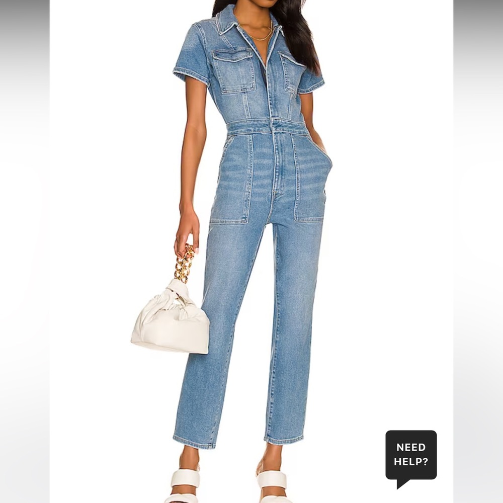 Good American Denim Jumpsuit